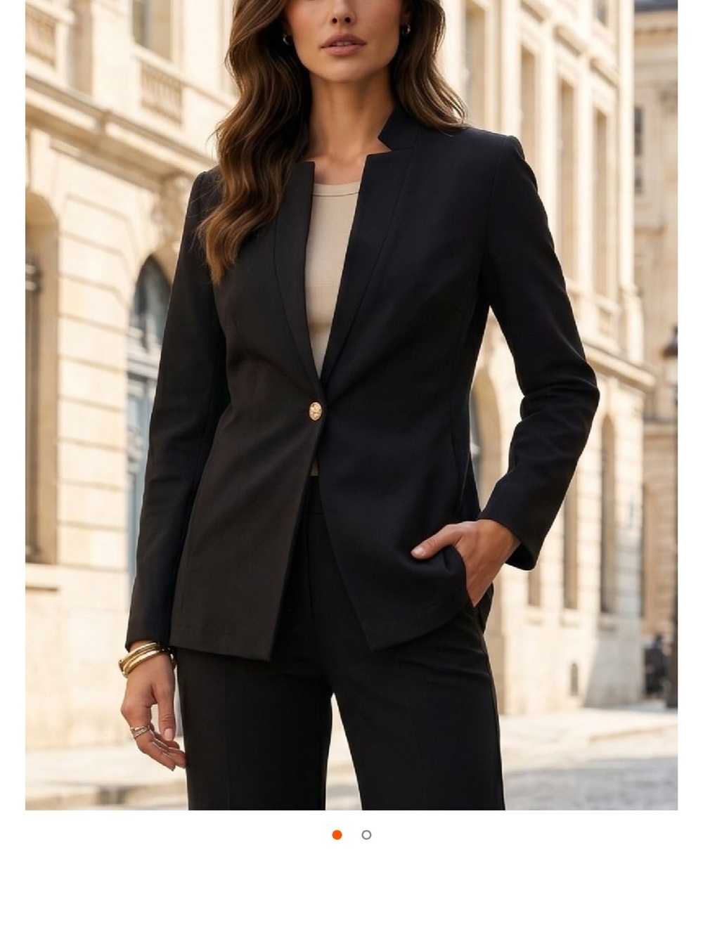 NWT Dear Scarlett Executive Single-Button Blazer